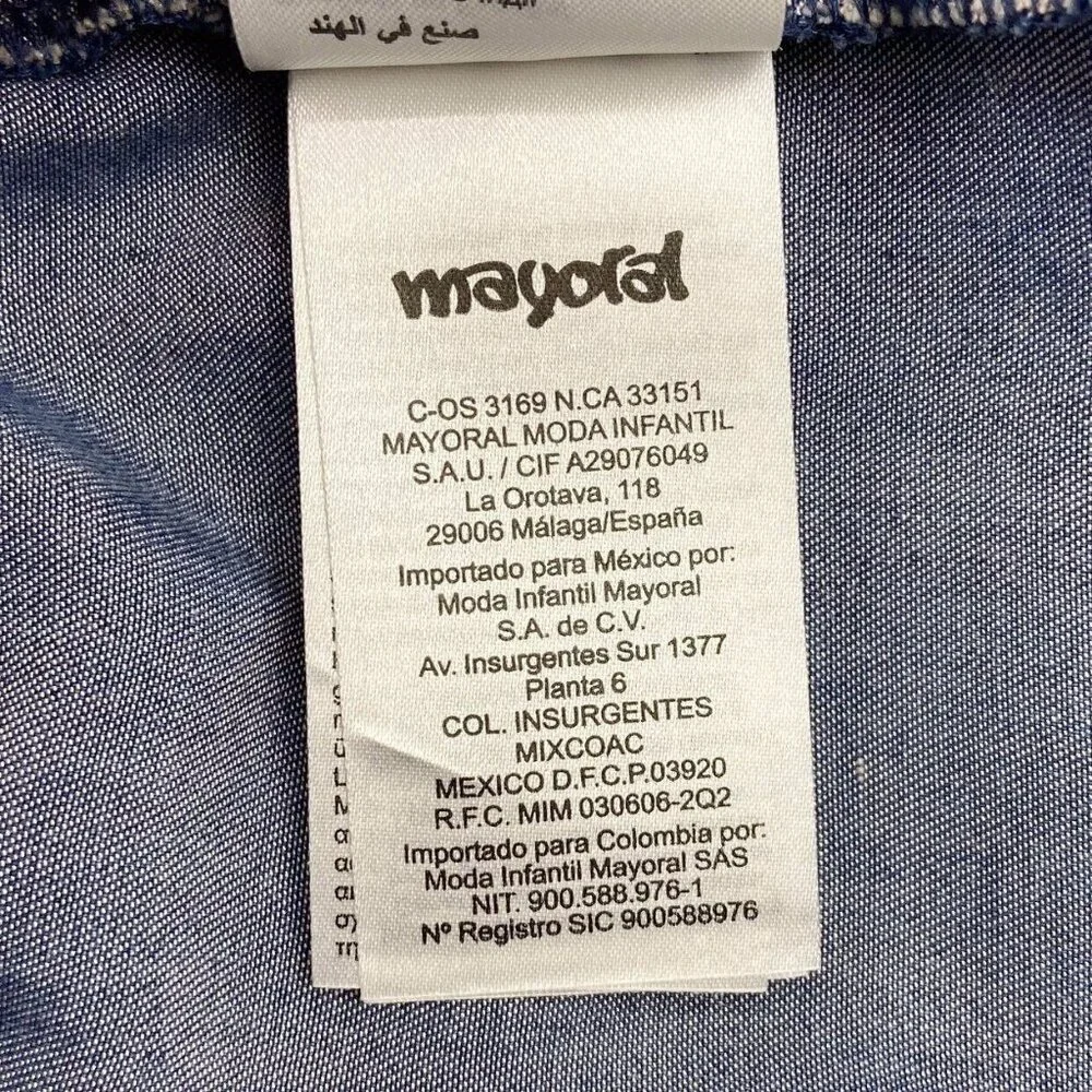 Mayoral Jeans Lace Trimmed Denim Dress - Picture 10 of 10